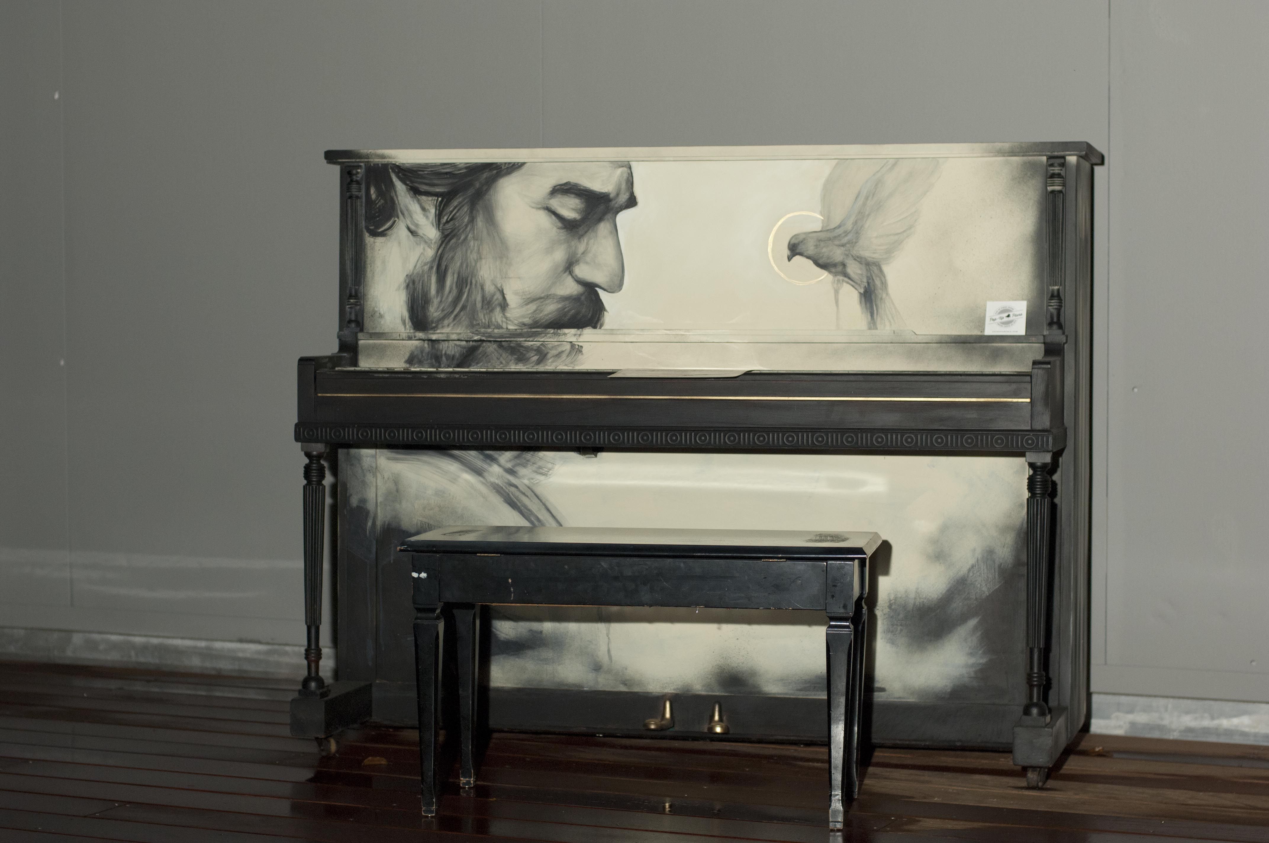 Piano by Evoca1 at Pop Up Miami Concert