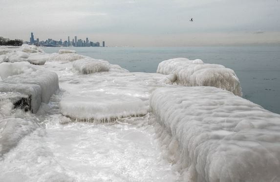 The Polar Vortex freezes Chicago