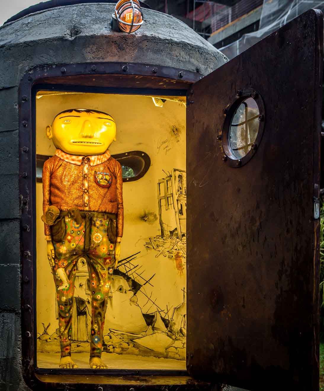 Os Gêmeos, the bunker, street art, brazil