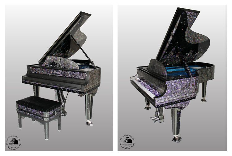 Piano Solutions XXI Launches Million Dollar Jeweled Piano