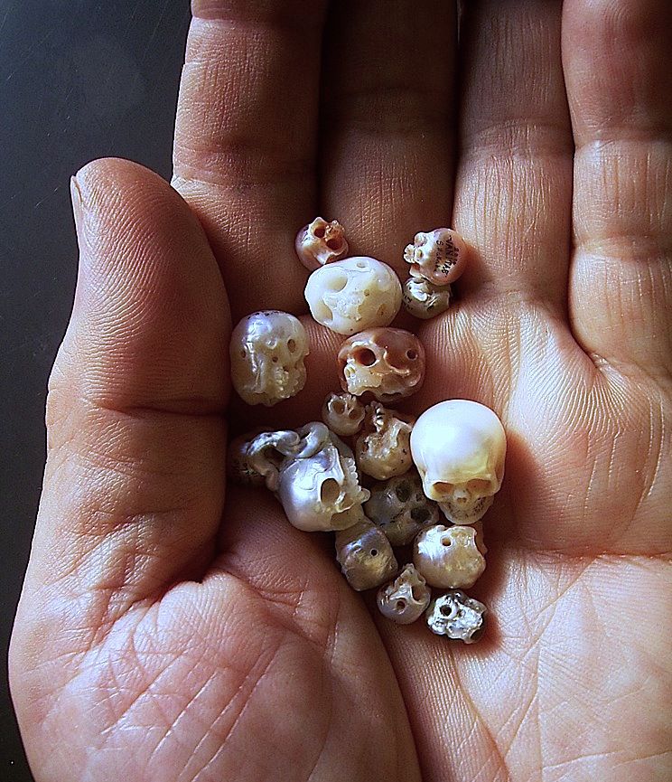 Shinji Nakaba, pearls, skulls, pearl skulls