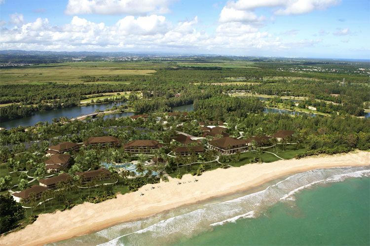 The St. Regis Bahia Beach Resort aerial view