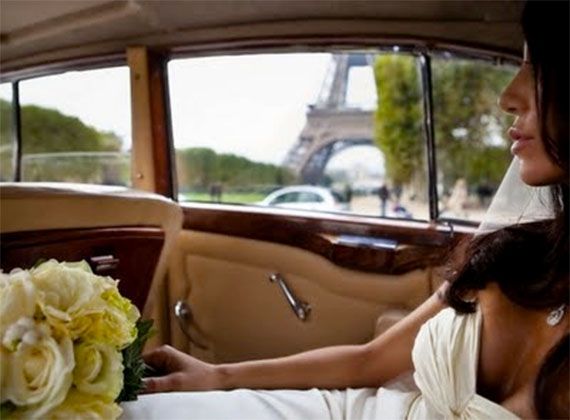 American Bride in Paris
